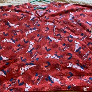 Spiderman scrub top